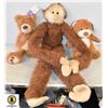 Image 1 : LOT OF 3 NEW STUFFED ANIMALS