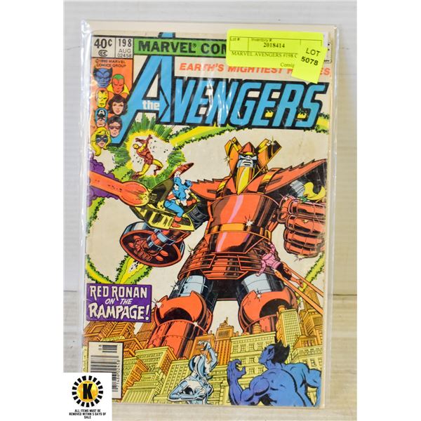 MARVEL AVENGERS #198 COMIC