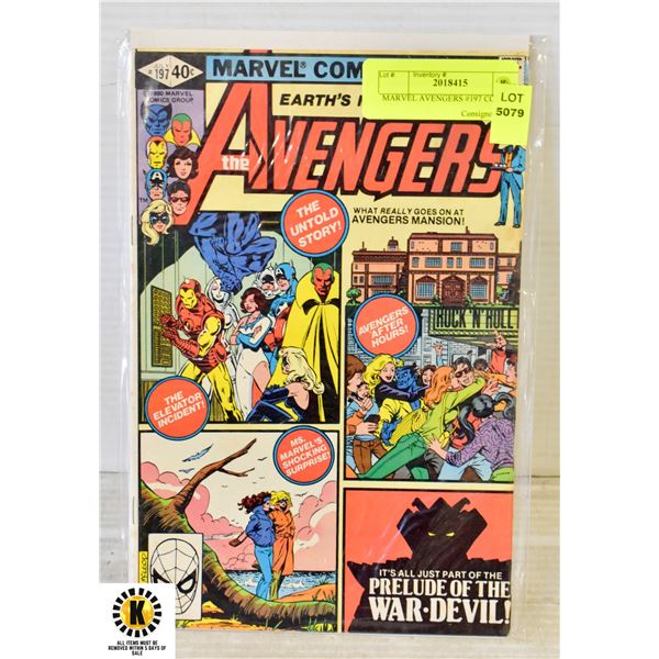MARVEL AVENGERS #197 COMIC