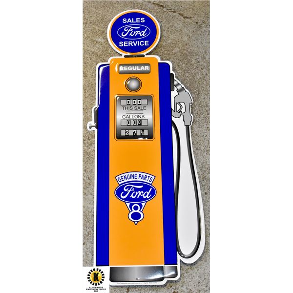 FORD GAS PUMP SIGN