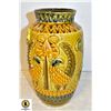 Image 1 : YELLOW PEACOCK 12" BAY KERAMIK WEST GERMAN POTTER