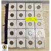Image 1 : 5 SHEETS CANADIAN UNCIRCULATED NICKELS - VARIOUS D