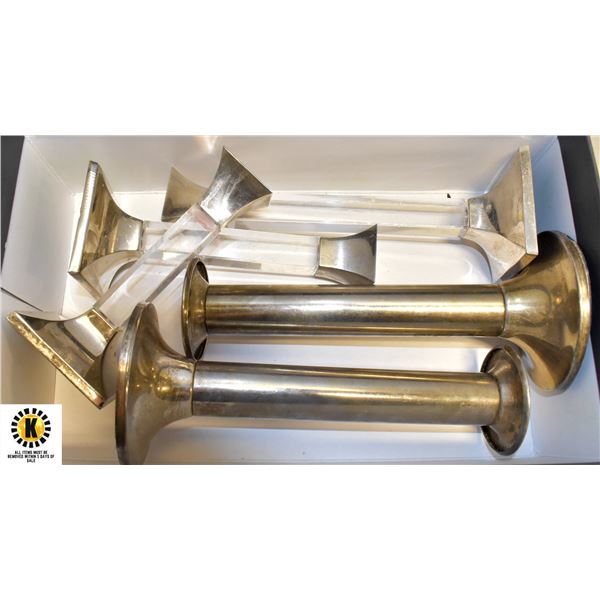 2 SETS OF CANDLESTICK HOLDERS