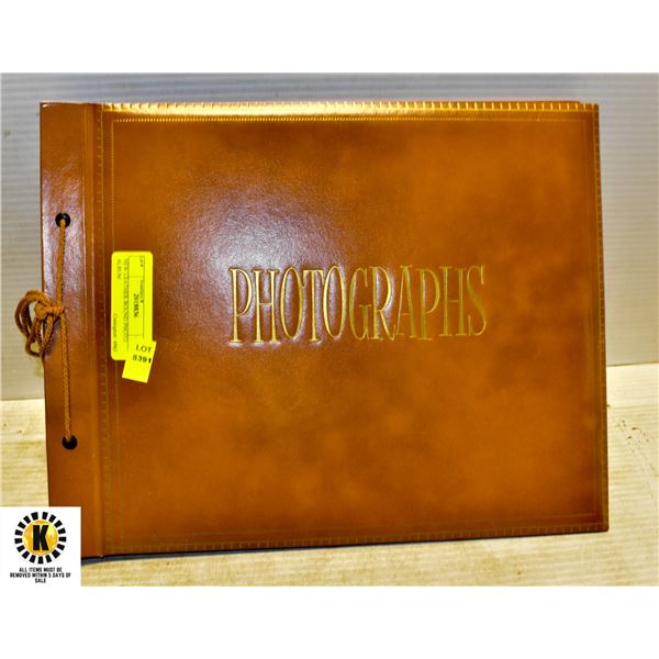 NEW LEATHER BOUND PHOTO ALBUM