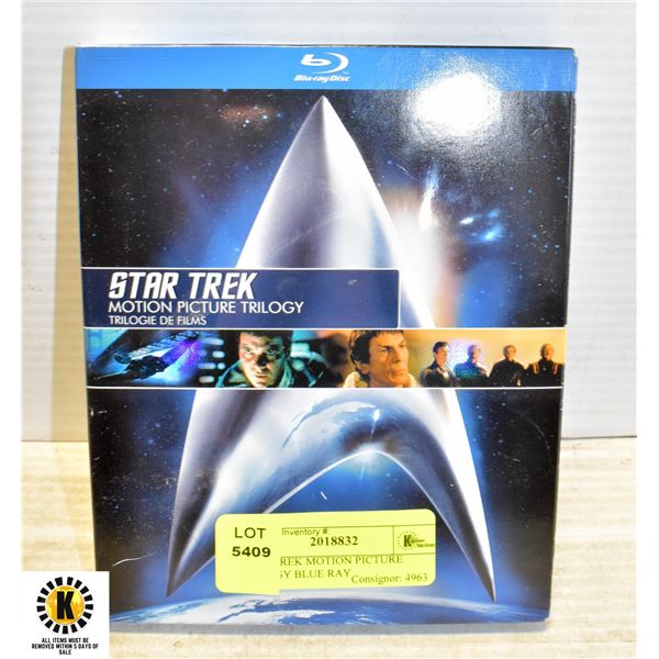 STAR TREK MOTION PICTURE TRILOGY BLUE RAY
