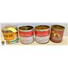 4 COLLECTOR TOBACCO TINS