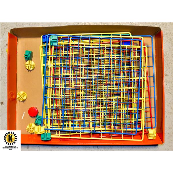 COLORED WIRE SHELVING UNIT