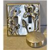 Image 1 : SEAGUL PEWTER "IRIS FLOWER" LIGHT SWITCH COVER