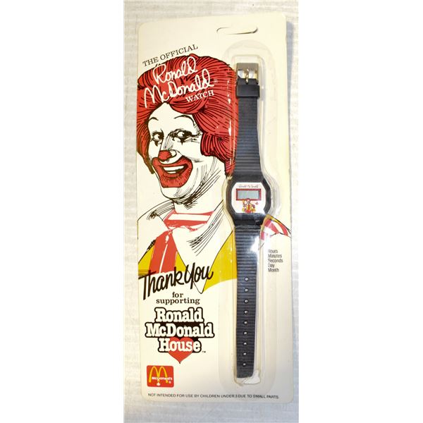 VINTAGE NEW IN PACKAGE RONALD MCDONALD WATCH