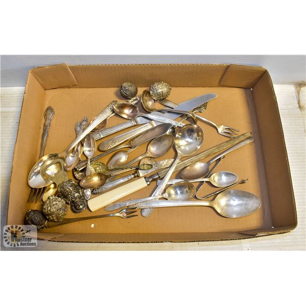 FLAT OF ANTIQUE CUTLERY