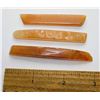 Image 1 : 9)  LOT OF 3 PCES OF DONGLING JADE HEALING