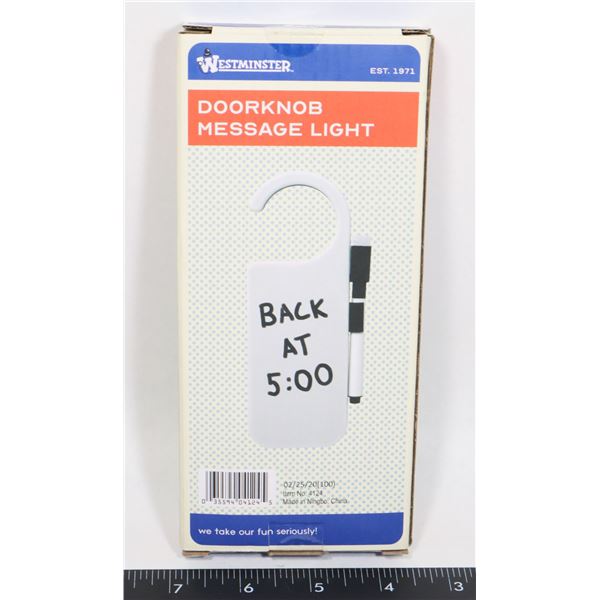 NEW DOORKNOB MESSAGE LIGHT