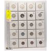 Image 1 : SHEET OF 20 DIFFERENT PROOF COINS