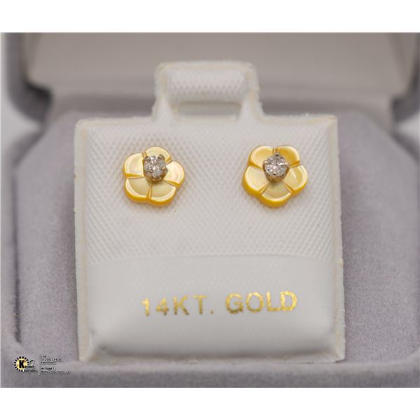 BZ1140-12 14K DIAMOND EARRINGS