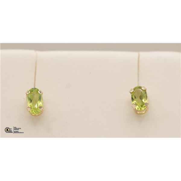BZ1140-43 10K PERIDOT EARRINGS