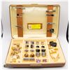 Image 1 : CASE OF ASSORTED CUFF LINKS 16 PS AND TIE CLIPS