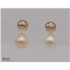 Image 1 : BZ1140-18 10K FRESH WATER PEARL 2IN1 EARRINGS