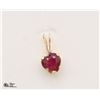 Image 1 : BZ1140-32 10K RUBY DIAMOND PENDANT