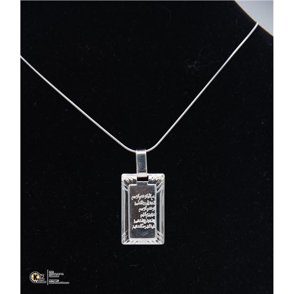 BZ1140-33 SILVER 16  5G NECKLACE