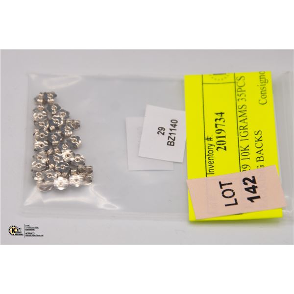 BZ1140-29 10K 1GRAMS 35PCS EARRING BACKS