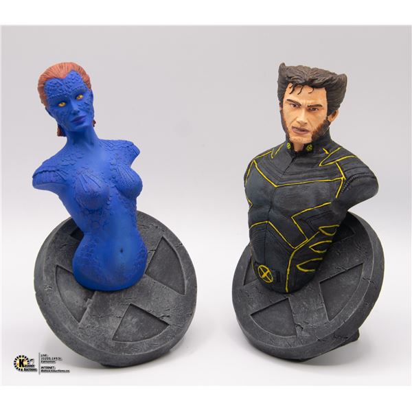 UNCLAIMED MARVEL BUST ORNAMENTS