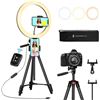 Image 1 : NEW TAOTRONICS SELFIE RING LIGHT W/61" TRIPOD