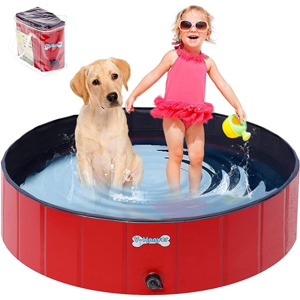 V-HANVER DOG/KIDDIE POOL, 12  HEIGHT