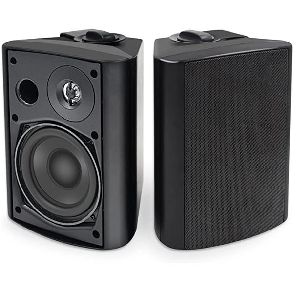 PAIR OF NEW HERDIO WATERPROOF OUTDOOR SPEAKERS