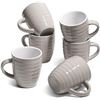 Image 1 : NEW SET OF 6 COMSAF THREADED CERAMIC COFFEE MUG