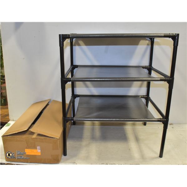 NEW REPACKED 8 TIER OYREL SHOE RACK, BLACK