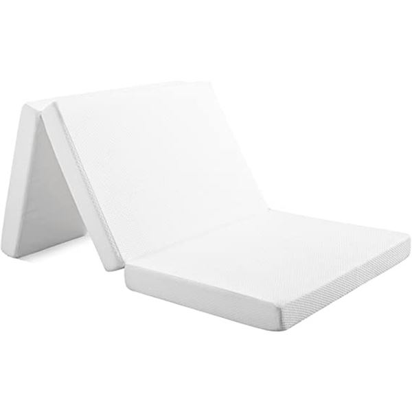 NEW TRI-FOLDING TWIN 4" PORTABLE MATTRESS PAD