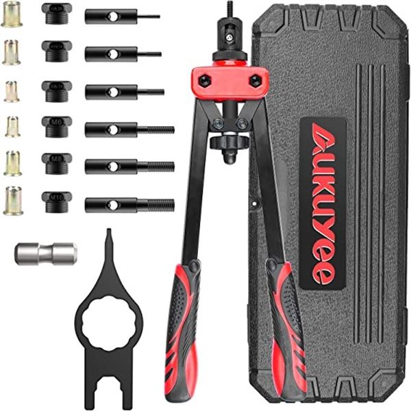 NEW 14  RIVET NUT TOOL KIT WITH 6PC METRIC