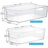 Image 2 : NEW SET OF 8 PANTRY ORGANIZER BINS, STACKABLE