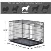 Image 2 : NEW AMAZON BASICS SINGLE DOOR DOG CRATE WITH