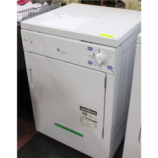 GE SPACEMAKER COMPACT DRYER 3.6 CU FT