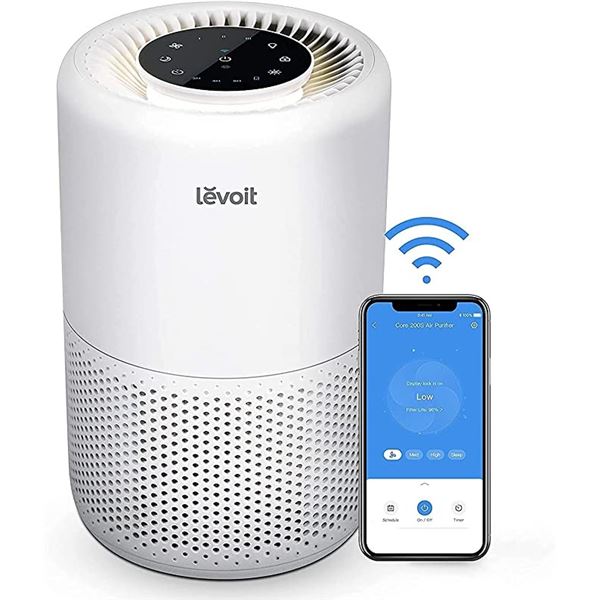 LEVOIT HEPPA  AIR PURIFIER - WORKS FROM CELL PHONE