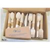 Image 1 : 220 PCS ECO LOGIC BIODEGRADABLE WOODEN CUTLERY