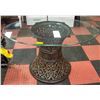 Image 1 : PATIO TABLE BASE NEW LARGE OVAL BEVELED EDGE GLASS