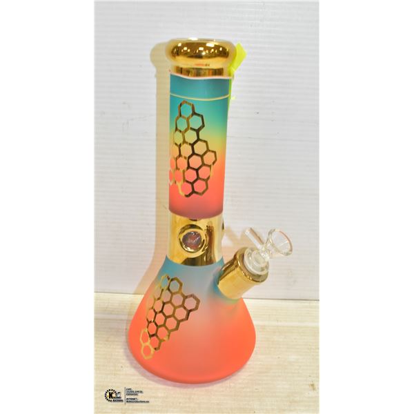 RAINBOW HONEYCOMB BONG 12"
