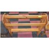 Image 1 : WOODEN BLANKET RACK 34"X9"X9"