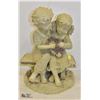 Image 1 : BOY AND GIRL GARDEN STATUE 18" TALL