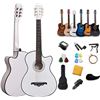 Image 1 : NEW ROSEFINCH 38" ACCOUSTIC GUITAR, WHITE