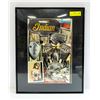 Image 1 : BIKER POSTER FRAMED 1916 INDIAN CYCLE
