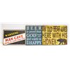 Image 1 : FLAT OF 3 MAN CAVE SIGNS