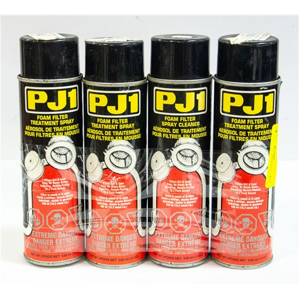 4 CANS OF PJ1 FOAM FILTER OIL