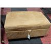 Image 1 : FAUX SUEDE BEIGE OTTOMAN 24"X15"X11"