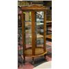 Image 1 : CURVED GLASS DISPLAY CABINET 29"X15"X62 APPROX.