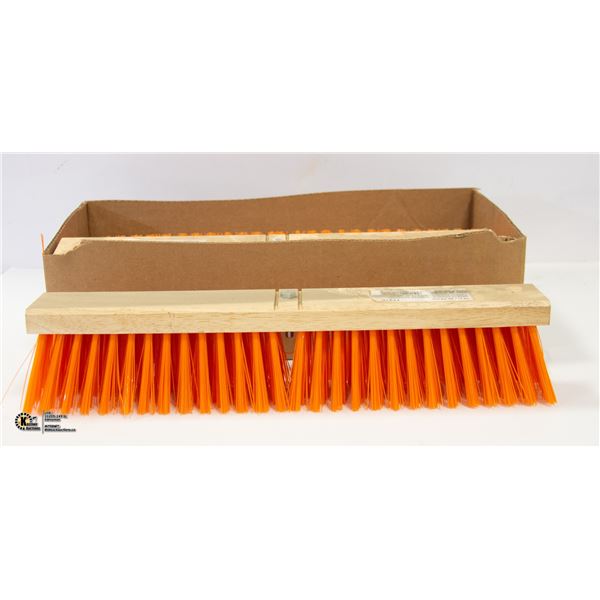 LOT OF THREE 18  COURSE SWEEPING BROOM HEADS