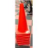 STACK OF TEN 28" TRAFFIC CONES