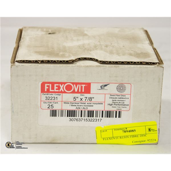 FLEXOVIT RESIN FIBRE DISC